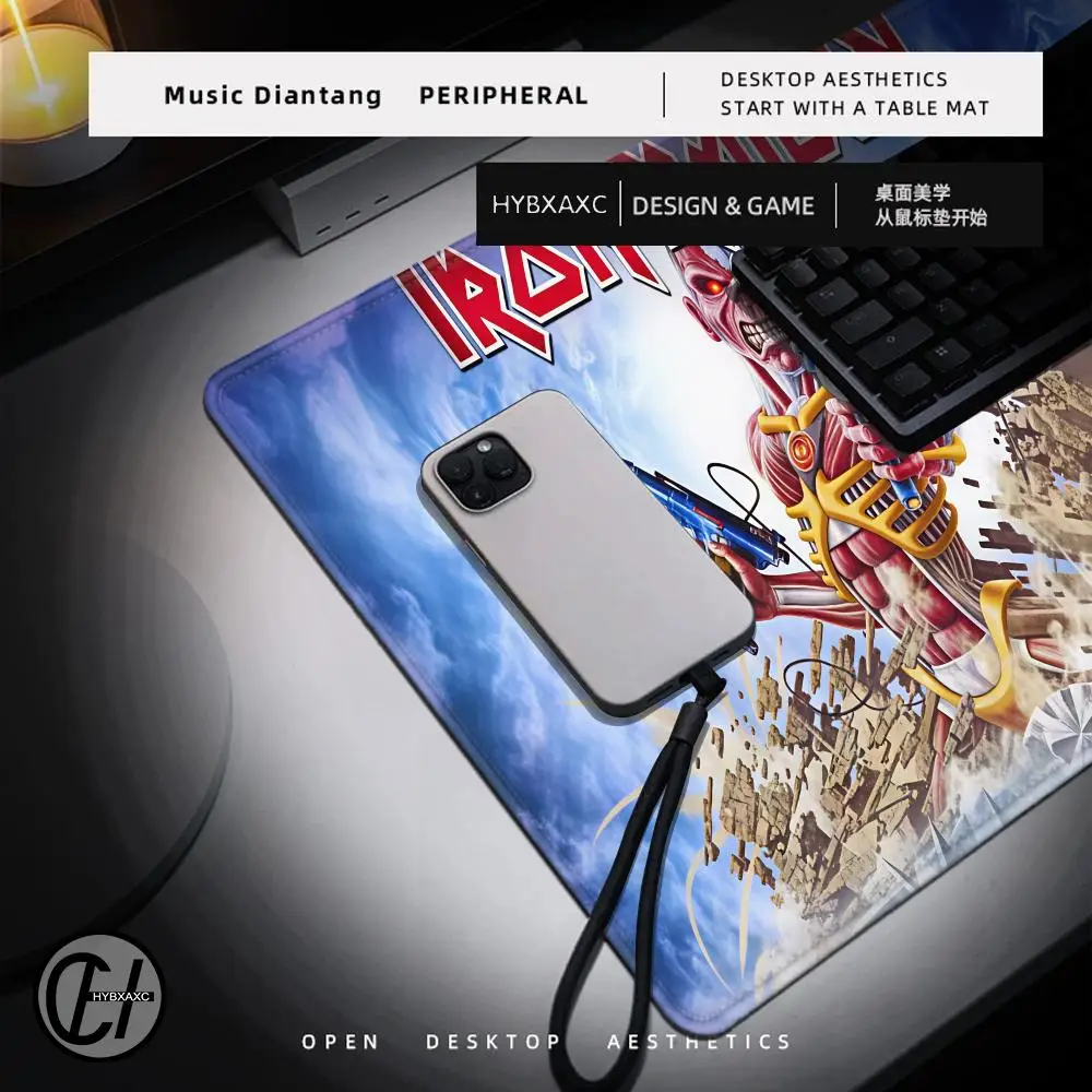 Iron Band M-Maiden Mouse Pad Non-slip Thickened MousePad Large Writing Lockedge Gaming Cushion Office Student
