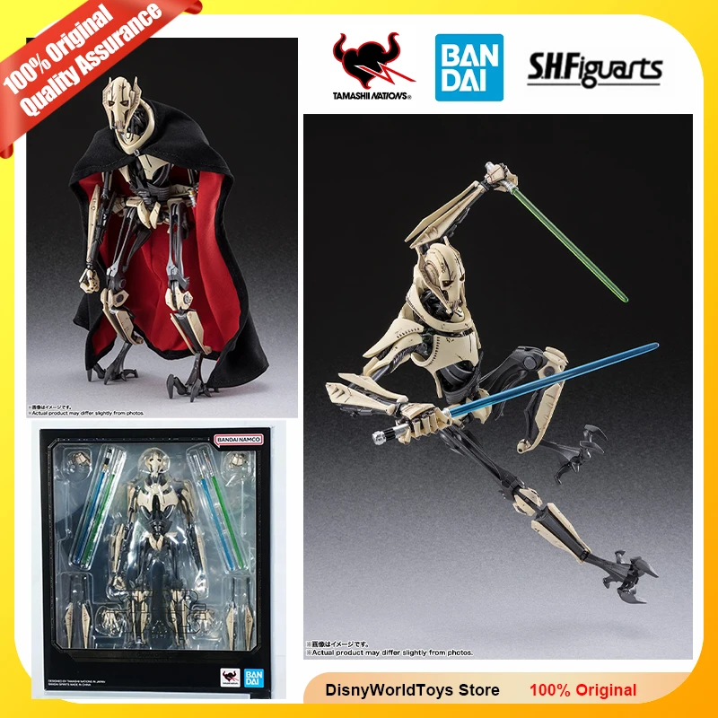 100% Original Bandai S.H.Figuarts Shf General Grievous Star Wars Episodio 3 La Venganza de Sith Genuino En Stock Figura Modelo Juguete