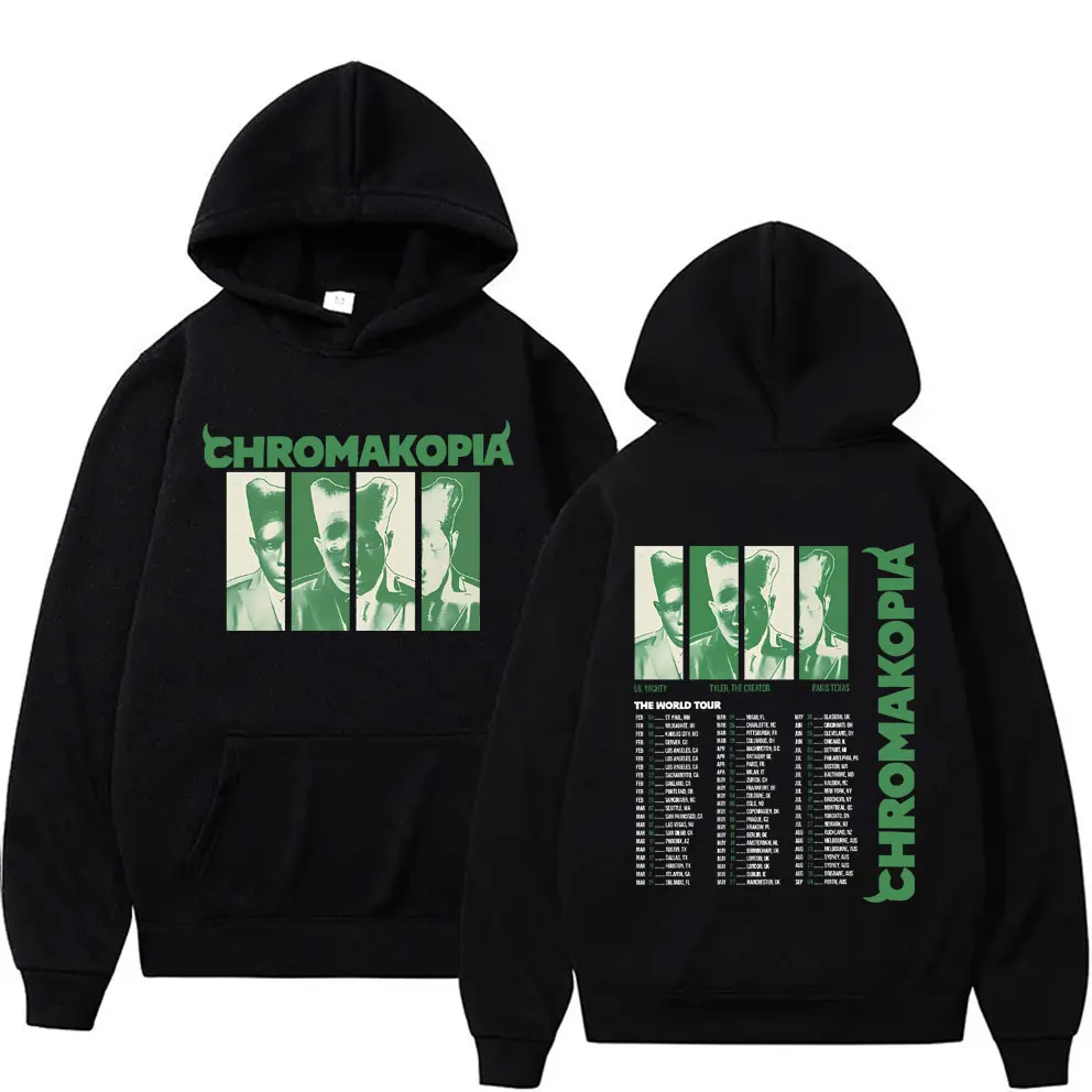 Tyler The Creator Chromakopia The World Tour Graphic Hoodie Men Women Fashion Vintage Pullover Male Hip Hop Oversized Hoodies