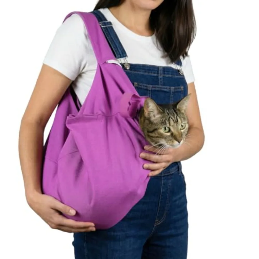 

Cozy Comfort Carrier - Large Lavender Pet Carrier and Cat Carrier Soft for Grooming Vet Visits Medication Administration Dental