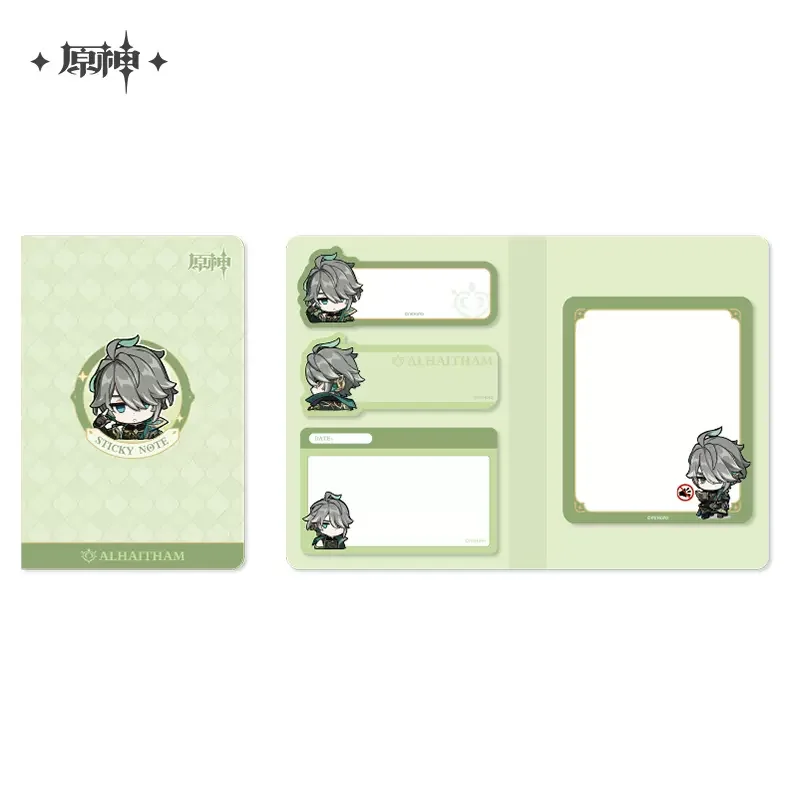 Sunsyea Official Genshin Impact Merch From miHoYo Alhaitham Notebook Collection Cards Mirror Colored Board