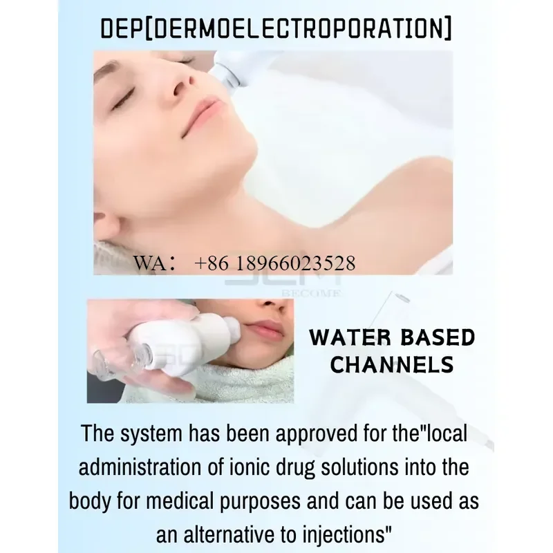 WMWMNU Portable Non Invasive No-needle Anti-wrinkle Ion Introduction Vibration Penetration Electroporation Device for