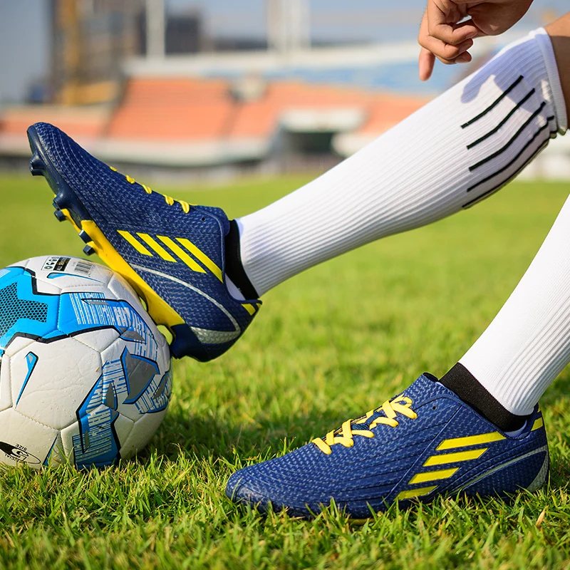 TF FG Futebol Botas para meninos e meninas, Sapatos de futebol para escola, Chuteiras de grama, Treinamento atlético ao ar livre, Calçado esportivo para crianças, Calçado para escola