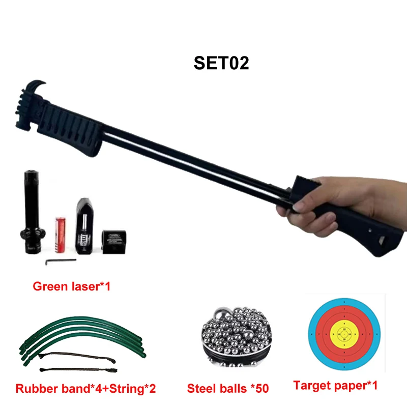 Fronde à bille en acier pour la chasse au Laser en plein air, Kit de chasse au fronde professionnel, brise-vitre, outils de quincaillerie