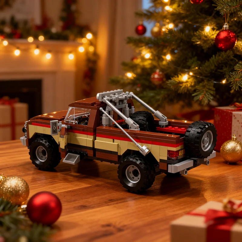 471pcs MOC City Champions GMC Pickup - The Fall Guy - 1 28 Intermediate Model Building Blocks Display Idea DIY Assemble Creative