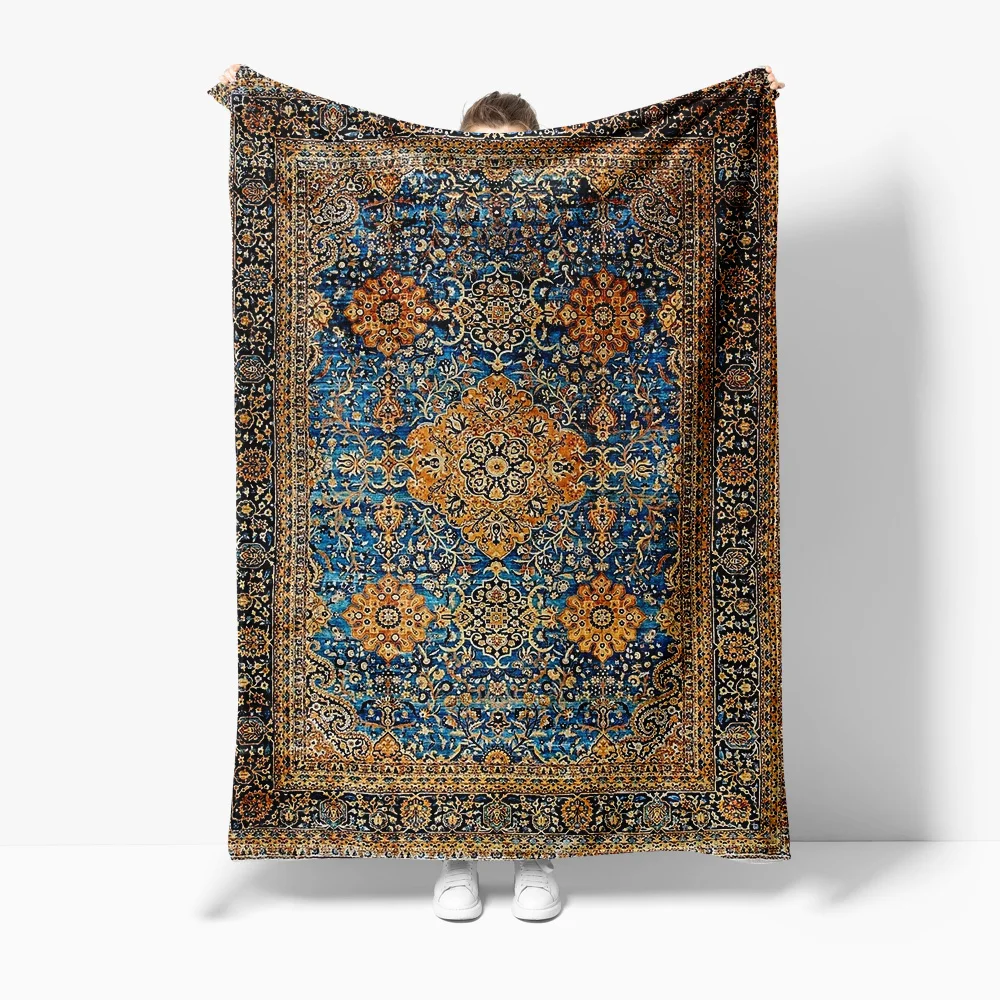 

Винтажный персидский ковер, традиционный коврик в этническом стиле, марокканский ковер ручной работы, декоративный напольный коврик, подушка