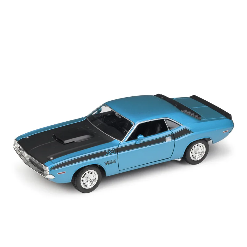 WELLY 1:24 Dodge Challenger 1970 Dodge Challenger T/A Simulation Alloy Model Cool Cars Toys Mddel For Boyfriends Festive Gifts