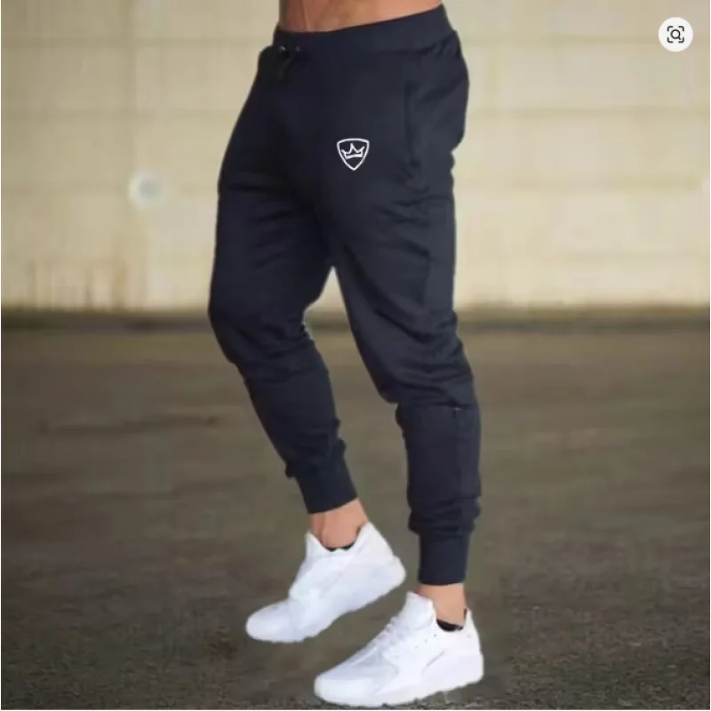 Shield Print New Men'S Sweatpants Spring Autumn Breathable Jogging Pants Multiple Packs Male Outdoor Concise Straight Trousers