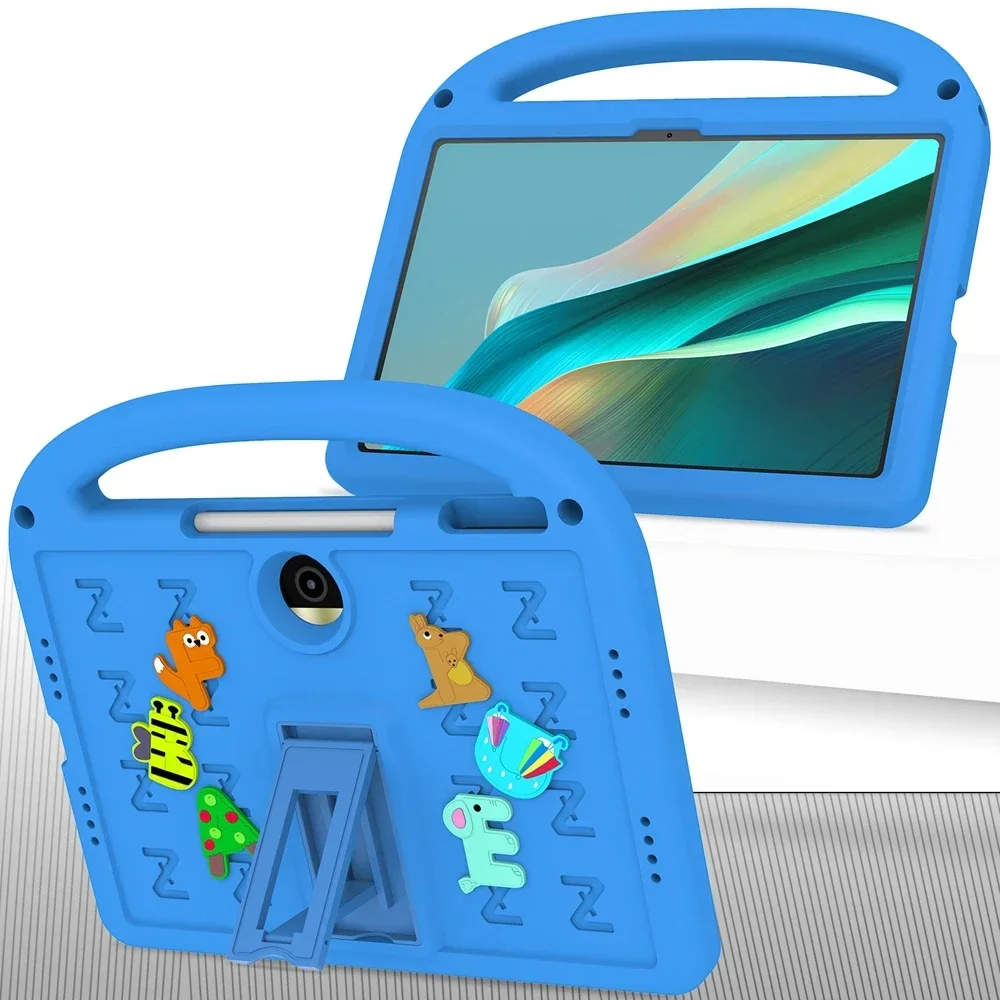 For Honor Pad 9 2024 12.1 Inch HEY2-W09 HEY2-W19 X9 X8 Pro 11.5 X9A X8A Shockproof Case Kids Cartoon Letter EVA Stand Cover
