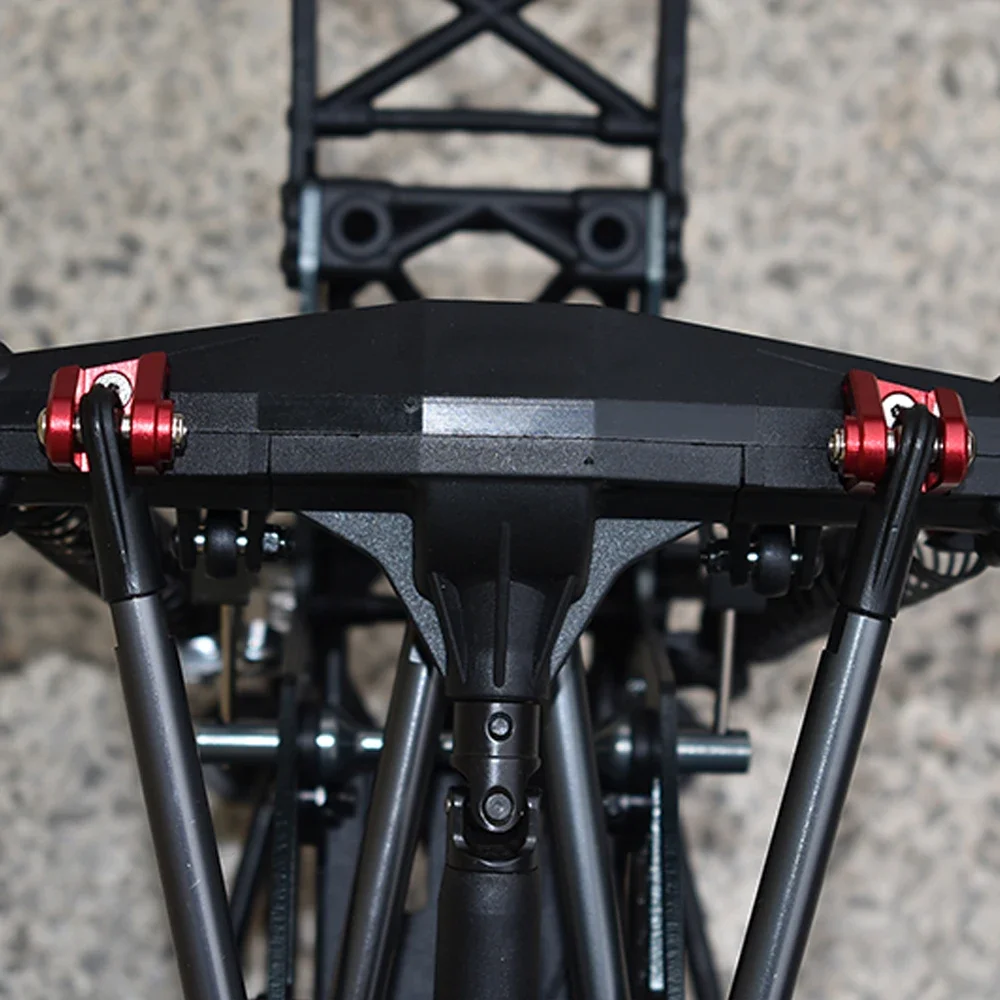 Asiento fijo de montaje de barra inferior delantera trasera de metal GPM LOS 242031   LOS 242030   Para camión Mega Monster de eje sólido LOSI 1/8 LMT 4WD