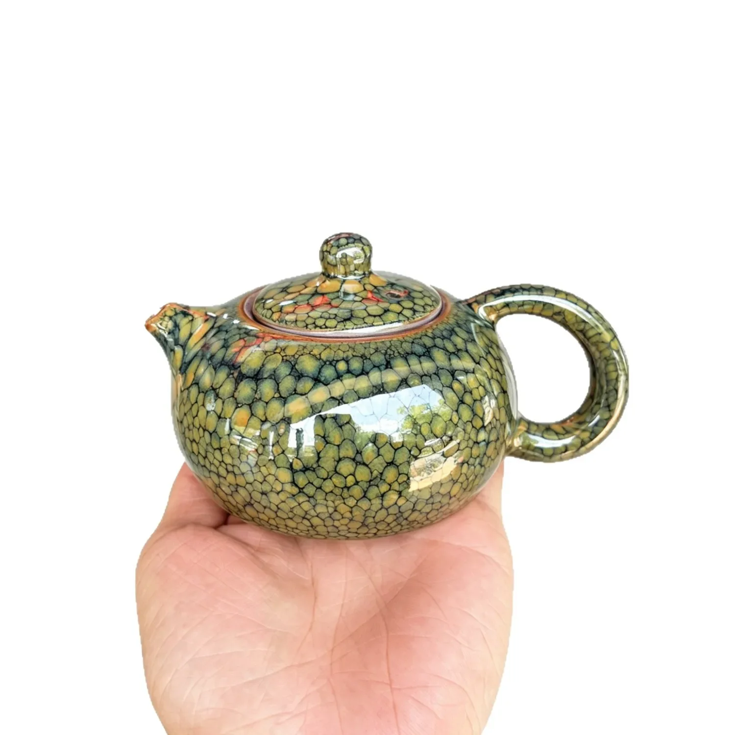 Green Partridge Inverts the Pot Builds a Teacup Tea Ceremony Brews Teapot Colorful Luxury Tea Maker Unique Cups Builds a Teapot