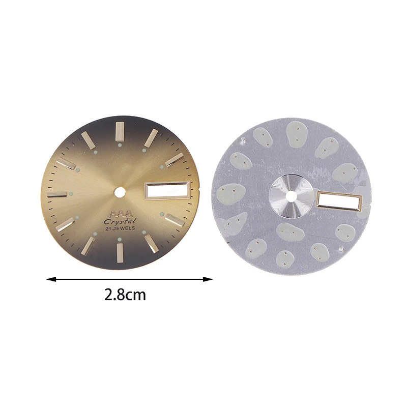 1pcs Vintage Watch Dial DIY Parts 3 A Dual Calendar Literal Men's Watch Accessories For 46941/46943 Movement