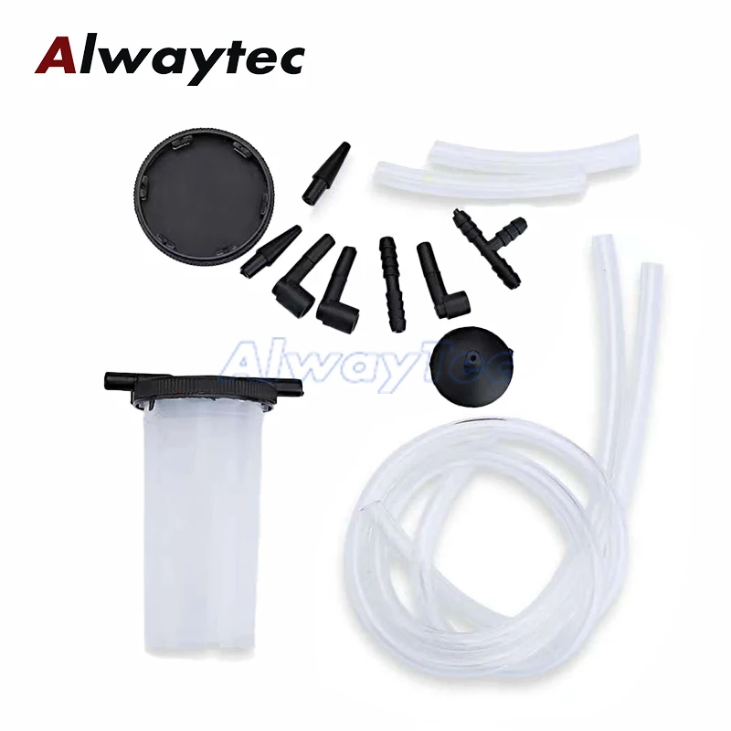 Car Manual Brake Bleeder Vacuum Pump Kit Automotive Fluid Tester with Gauge Adapters 2 in 1 Handheld Pistol Test Tools for Car - view 5