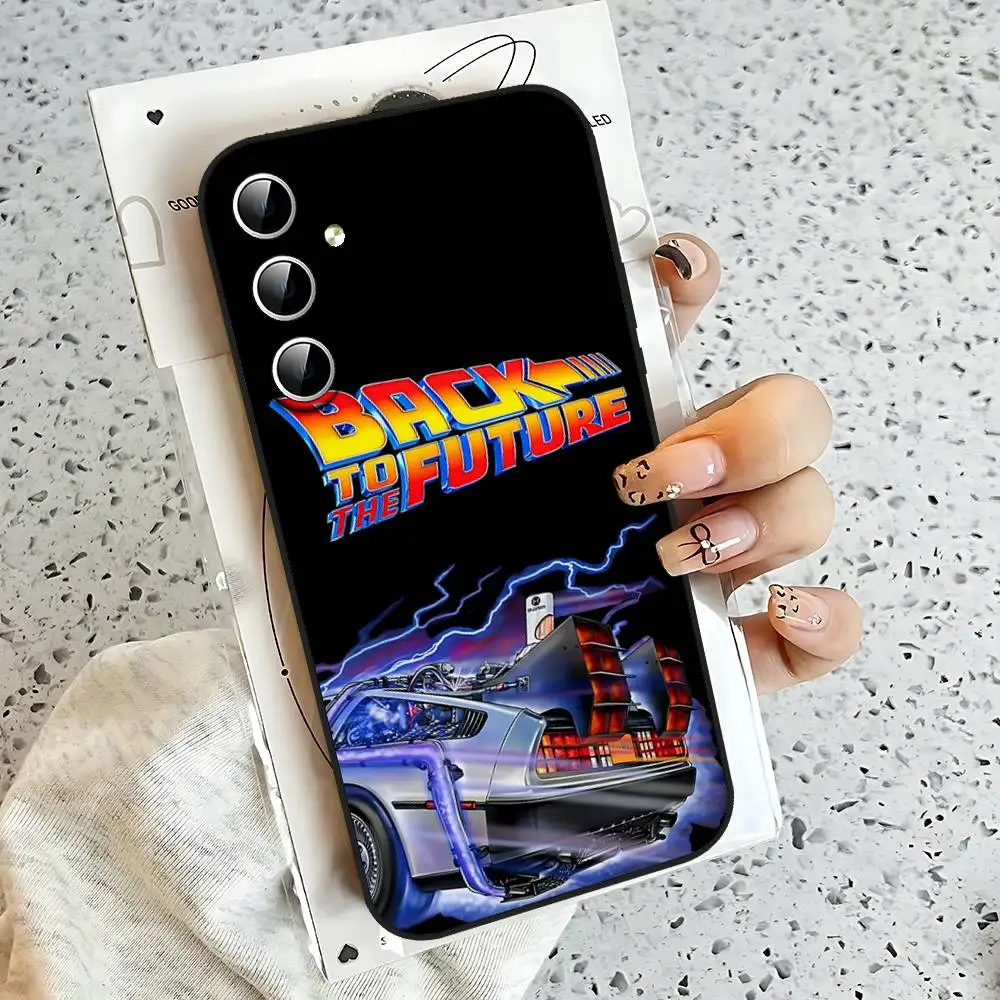 العودة إلى المستقبل حافظة هاتف لهاتف سامسونج جالاكسي S25 S24 S23 S22 S21 FE Plus Ultra A13 A20 A32 A70 غطاء أسود #4