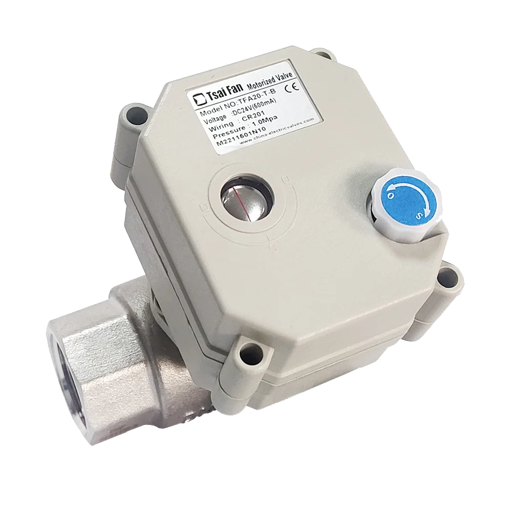 3-4-stainless-steel-motorized-ball-valve-full-port-metal-gearbox-dn20-ip67-ce-nsf-with-manual-override
