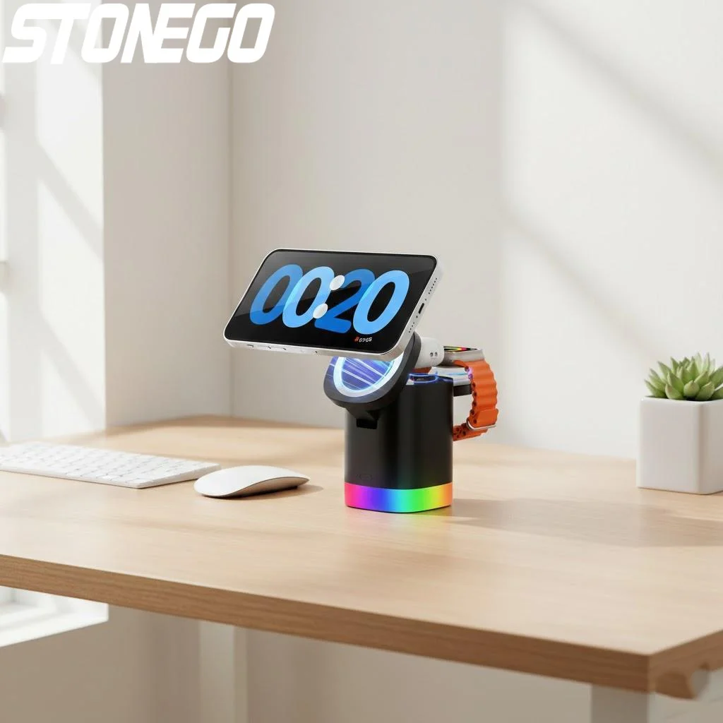 

Wireless Charger 3in1 Fast Magnetic Charging for iPhone 17 16 15 14 13 12 Pro Max Mini and Apple Devices