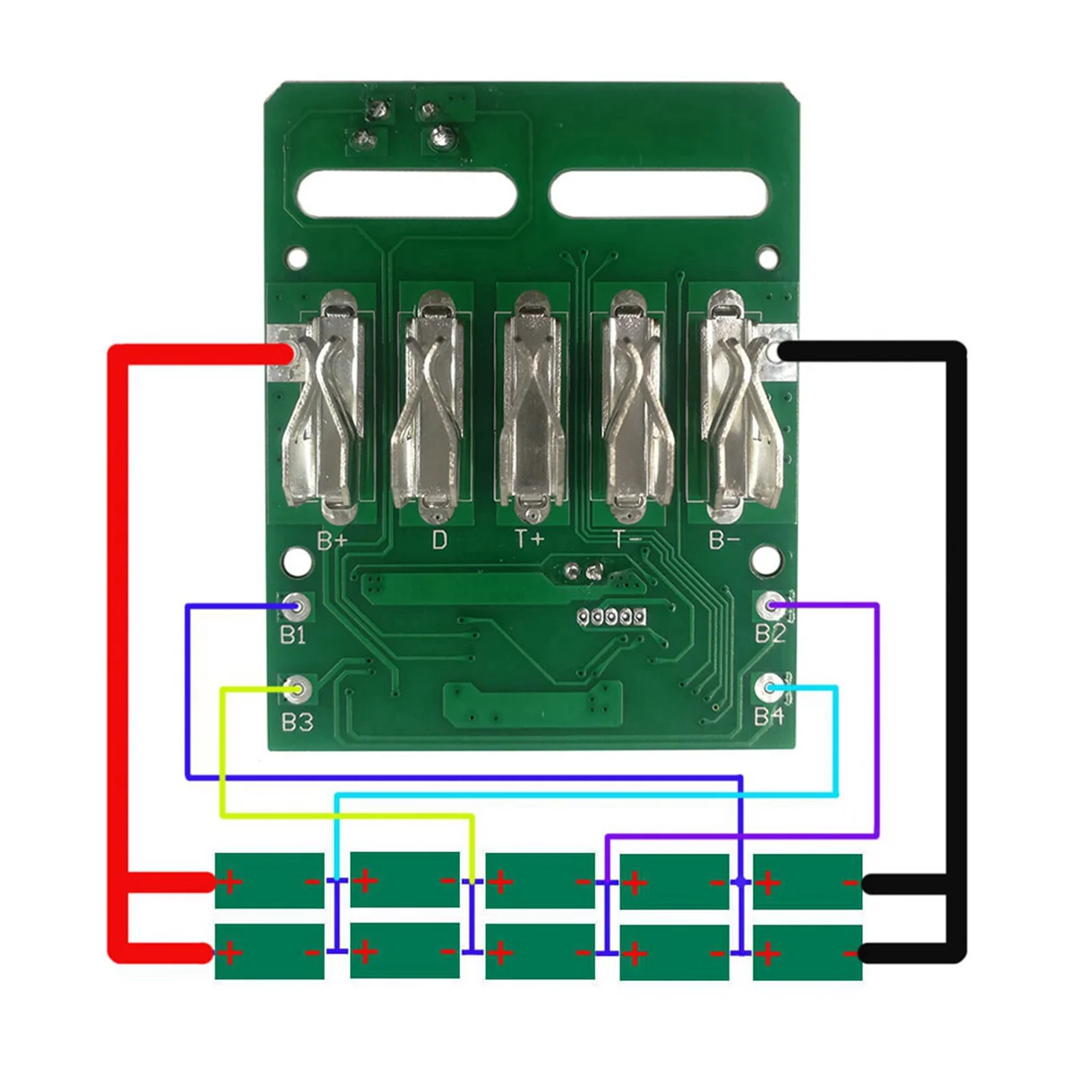 Charging Protection Circuit Board PCB Board for 18V Lithium Battery Rack(6 Pcs)