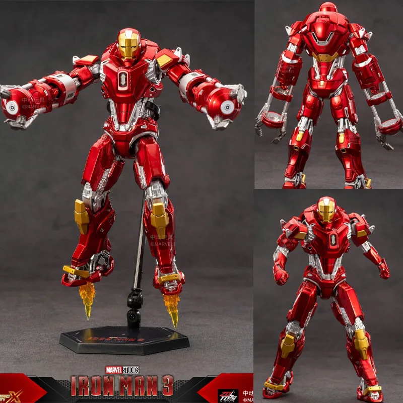 ZD Toys Iron Man MK47 Action Figure Marvel Iron Man 3 MK35 MK41 MK22 MK24 Figures Super Hero Figurine Model Doll Boys Gift