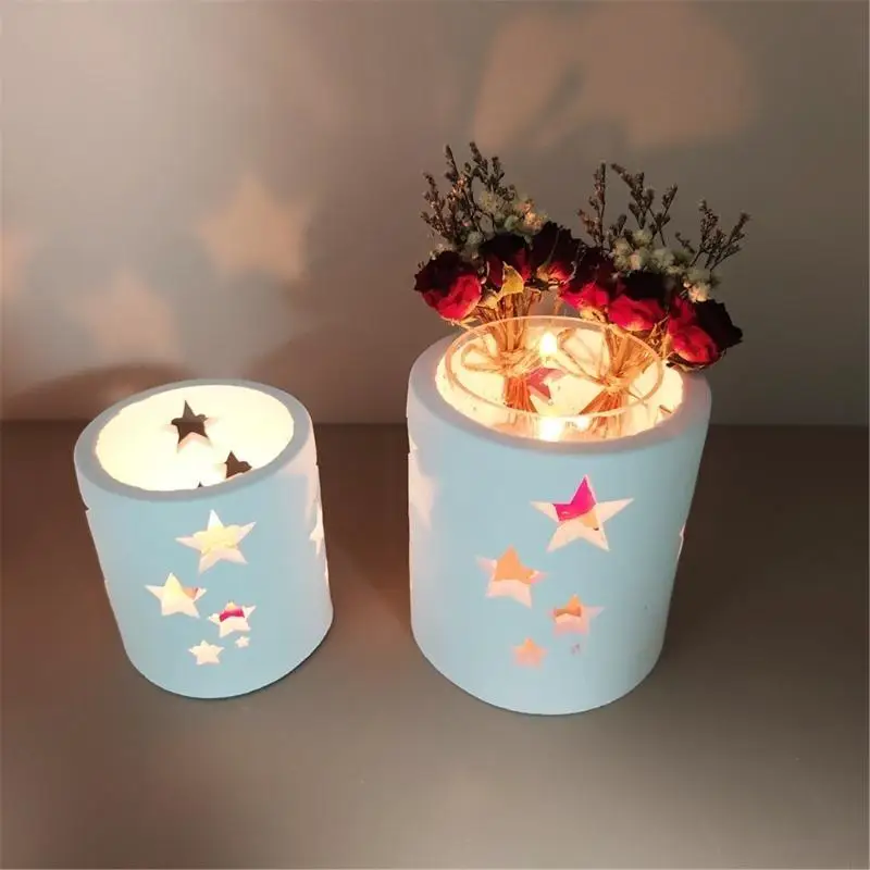 

Unique Cylinder Jewelry Holder Resin Star Mold for Home Decors and Art Craft 964A