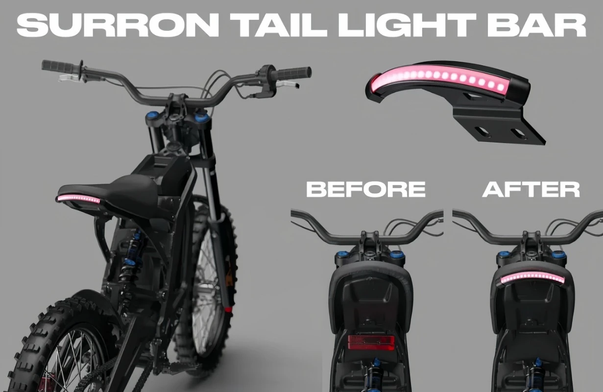 Suitable for Qiulong Light Bee fender position modification tail light
