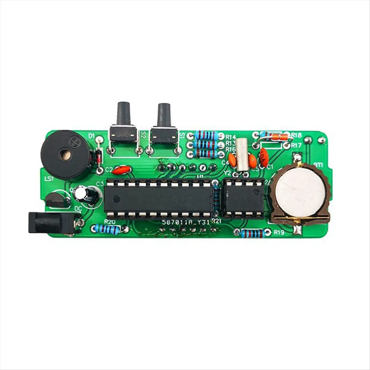 N05R 4-Digit Digital DIY Clock Kits with Acrylic Shell, DIY Alarm Clock Soldering Practice Kit for Learning Electronics,B