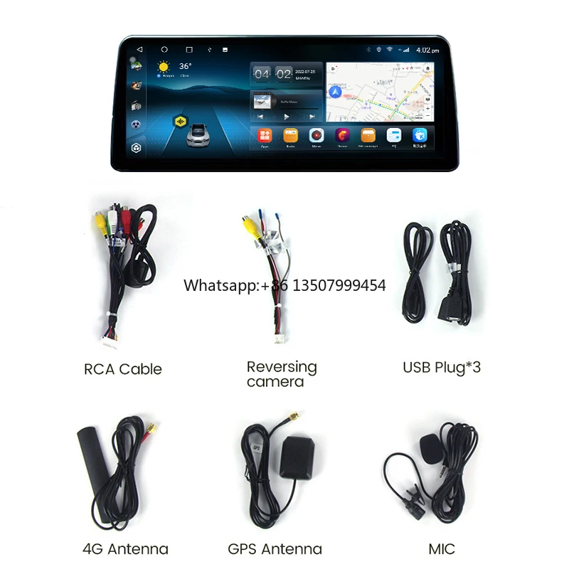 

Latest Car Multimedia Radio Player 12.3'' 6+128G Android 12 Car Stereo Audio for 2017-2022 Carplay Touch Screen
