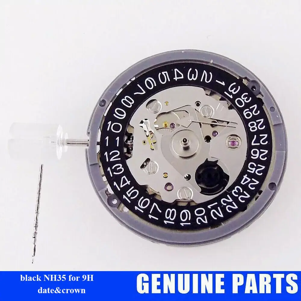 NH35A NH36A การเคลื่อนไหววัน/วันที่ 24 Jewels Fit 3/3.8/4 นาฬิกาความแม่นยําสูง Part