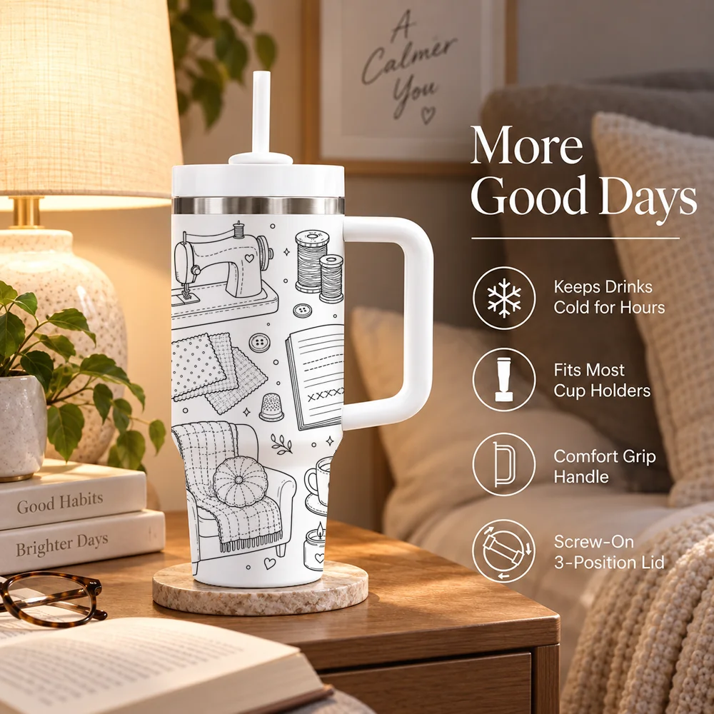 กระติกน้ำสุญญากาศ 40 ออนซ์ สำห - Art Craft Com บทวิจารณ์และราคา