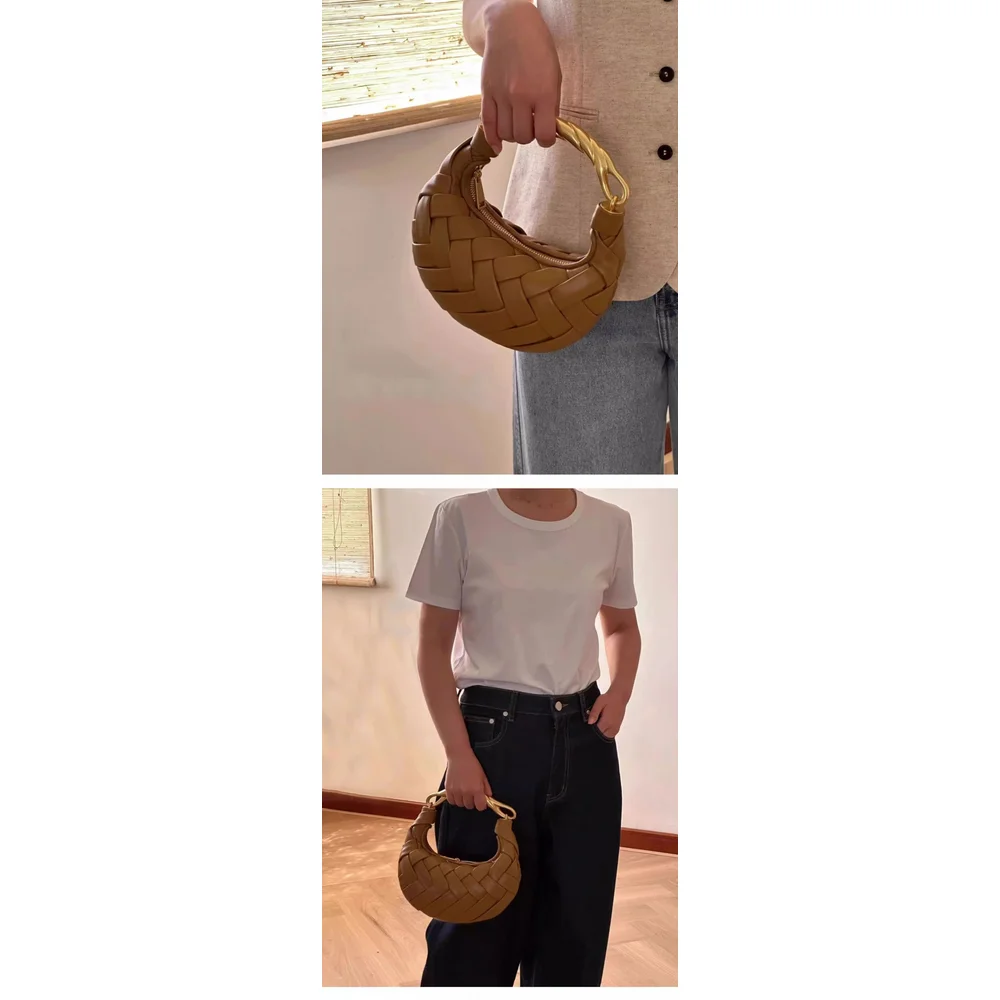 2025 جديد متعدد الاستخدامات حقيبة تحت الإبط موضة كتف واحد عبر الكتف زلابية حقيبة يده حقيبة من القماش للنساء #5