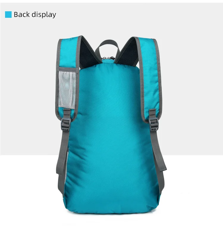 28l packbarer Rucksack faltbare ultraleichte Outdoor-Reisetasche großer zusammen klappbarer Rucksack Wander reise rucksack Bergsteiger-Tages rucksack Geringes Gewicht hohe Kapazität Wasserabweisendes Gewebe Top Punc – Detail 30