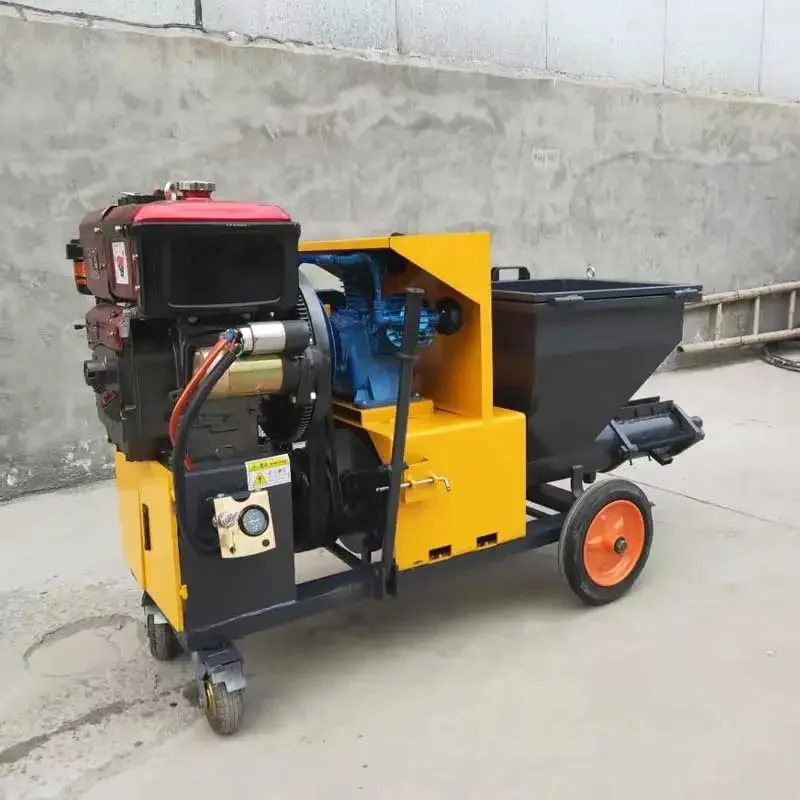 

YG China Cement Mortar Spraying Projection Plaster Machine Powerful Diesel Power Mortar Spraying Plastering Machinery for Sale