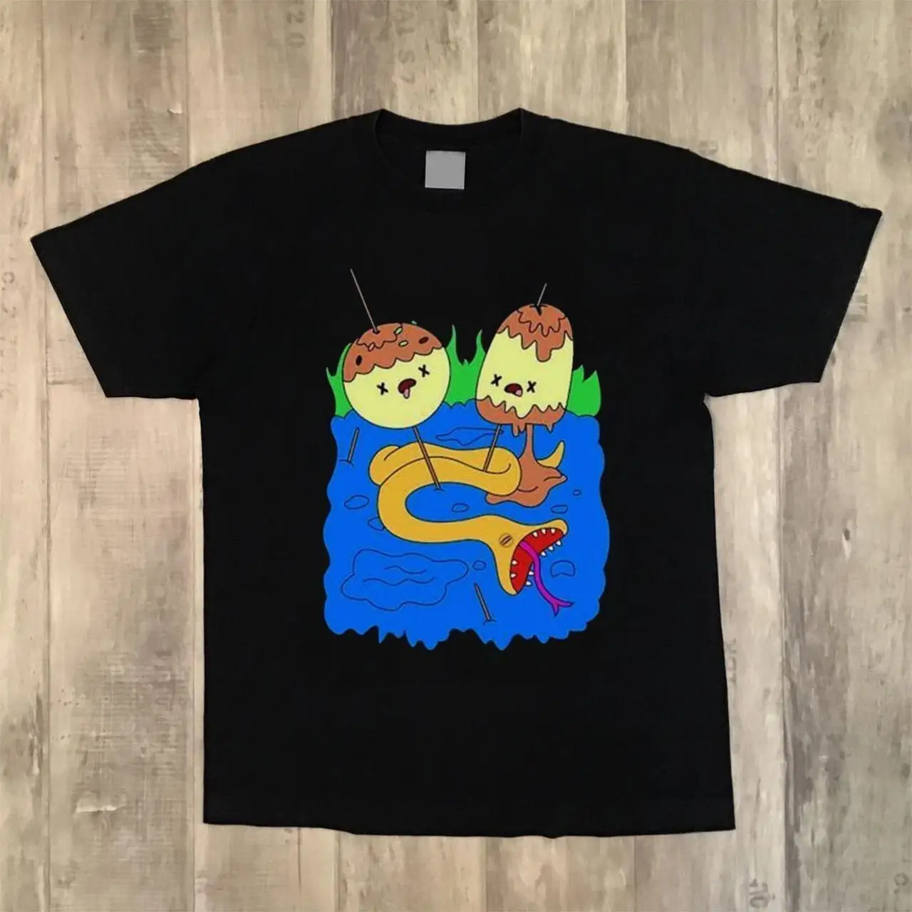 Princees Bubblegum Snake Rock Black T-Shirt