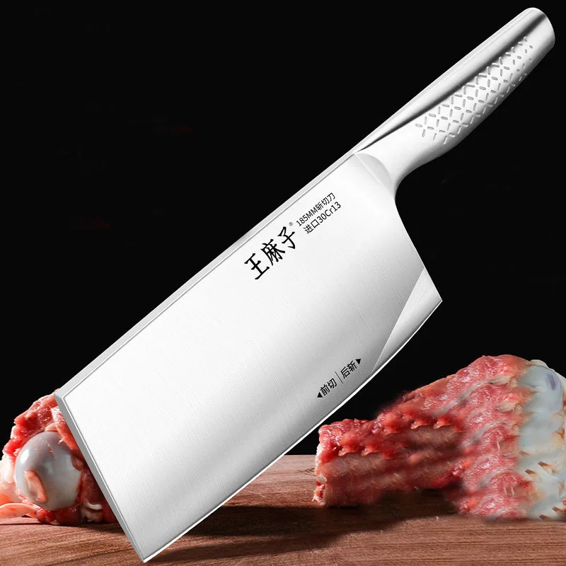 Chinese slicing Vegetable Household Knife Stainless Steel Slicing Knife Chef Special Chopping Knife Meat Chopper Butcher Knife