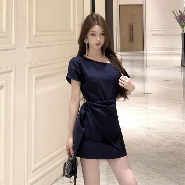 

Ретро с открытыми плечами Bell Sve ort Dr Женская летняя юбка трапециевидной формы Сексуальная облегающая юбка Комплект круглого цвета длиной Neline Sve