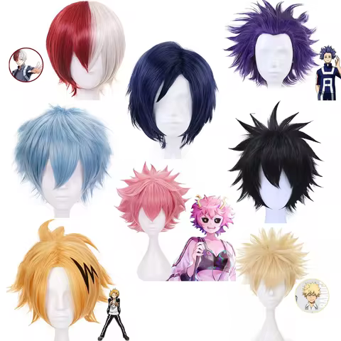 My Hero Academia Synthetic Cosplay Wig, for Unisex anime exhibitions carnivals, music festivals, Christmas, dressing up wig