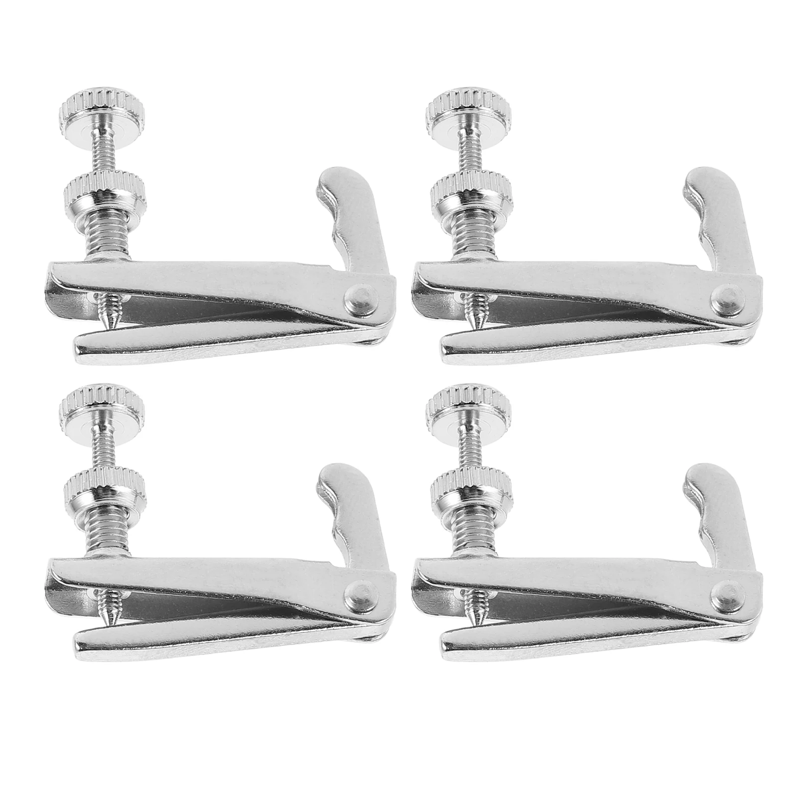 

4 Pcs Violin Fine Tuners Metal String Adjusters Smooth Corners Practical Design Beginner Enthusiast Supplies Gadgets