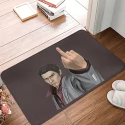 Kazuma Kiryu Middle Finger Anti-slip Doormat Floor Mat Durable Carpet Rug for Kitchen Entrance Home Balcony Footpad Mats