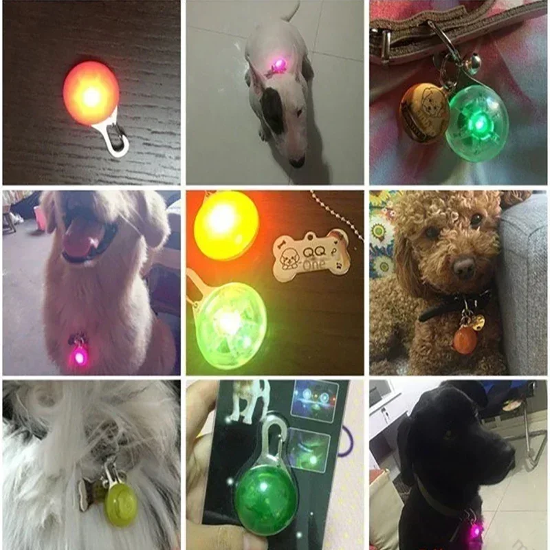 

1PC LED Luminous Dog Cat Collar Glowing Pendant Flash Lights Pet Leads Accessories Night Walking Pet Collar Supplies Accessorie