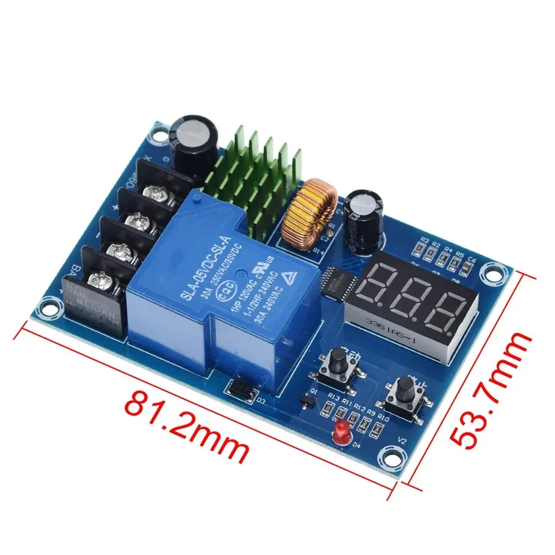 XH-M604 Battery Charger Control Module DC 6-60V Storage Lithium Battery Charging Control Protection Board Switch XH-M602