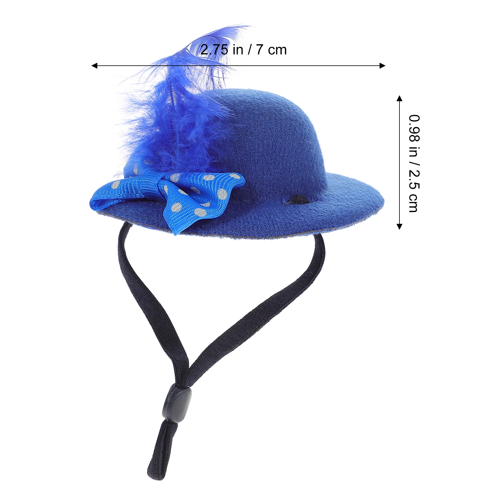 

6 Pcs Mini Hair Accessories Mesh Flower Hat Toddler Hats Tiny for Crafts Knit Girl Miniature Bowler Polyester Man Small Top