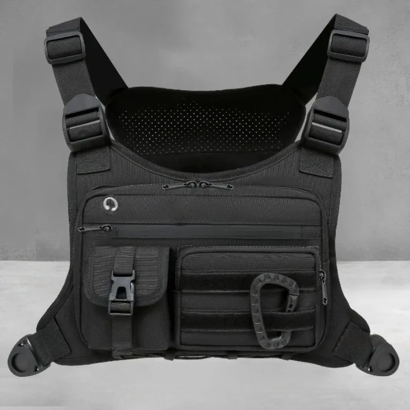 Multi-Pocket Tactical Chest Bag Outdoor Sports Chest Pack for Travel Cycling Running - Adjustable Outdoor Activity Gear