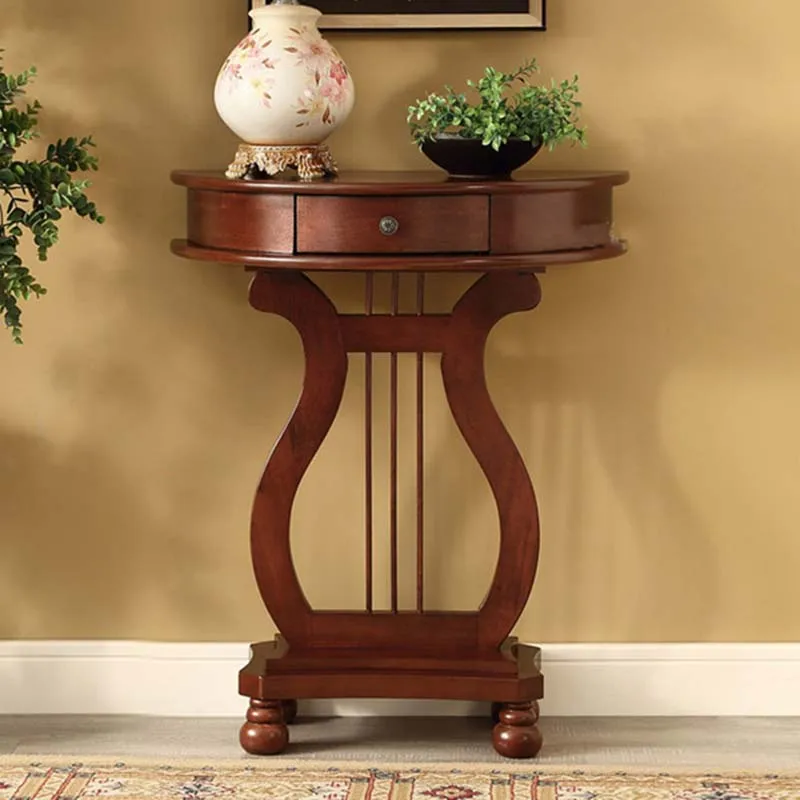 Rustic Console Table Mid Century Aesthetic Classic Space saving Console Table With Storage Design Bureau Home Furniture