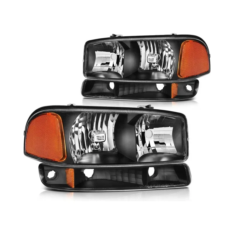Picture 3: 1 Pair 2X Headlight Head Light for GMC Sierra 1500 Yukon 1999 2000 2001 2002 2003 2004 2005 2006  Without Light