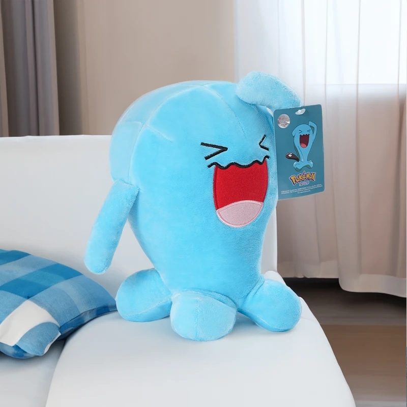 Pokemon Kawaii Wobbuffet Stuffed Toys Cartoon&Cute Plush Doll Throw Pillow Birthday Gift For Kids Friends Boy