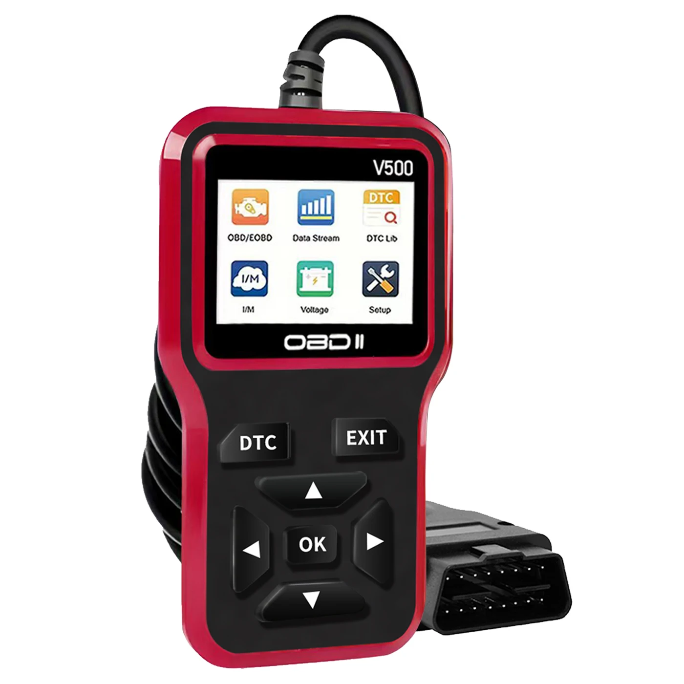 2025's Latest Obd2 Scanner Diagnostic Tool - Complete Engine Code Reader with Data Stream, I/M Readiness, Voltage Test, and Erase Functions, Obd Powered, Compatible with All Vehicles from 1996 Onwards