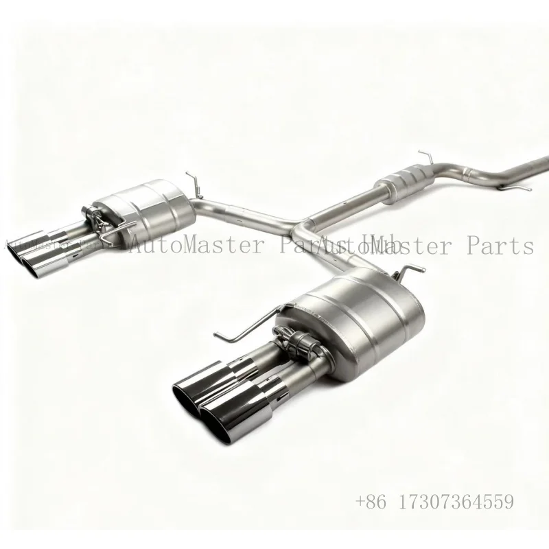 

Высокопроизводительная выхлопная система Catback из нержавеющей стали 1,5 мм с зеркальной полировкой и клапаном для Audi A6 2.0T C7 с даунпайпом