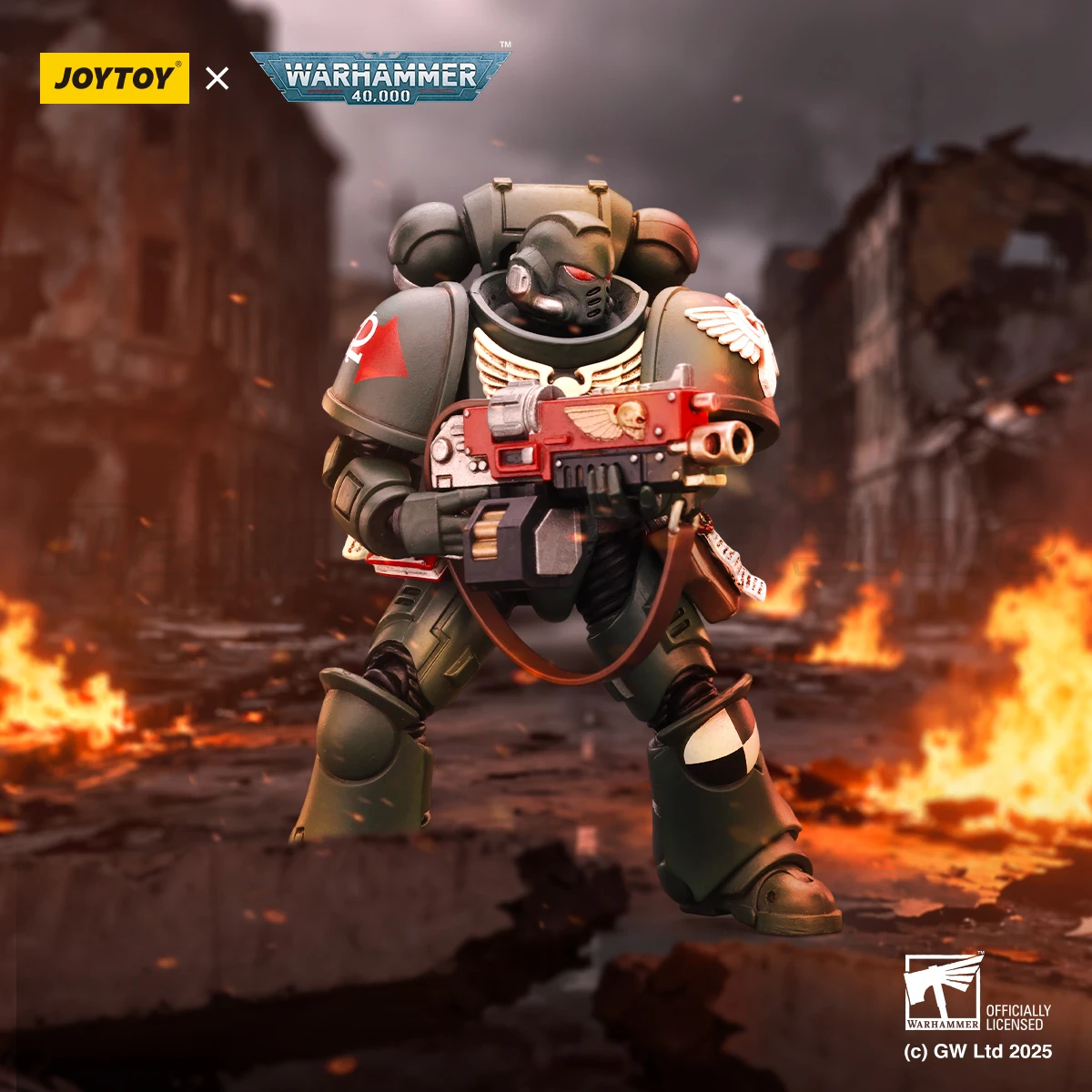 

【MT】JOYTOY Warhammer 40K Dark Angels Intercessors Brother Nadael Asharr, 2 шт., коллекционная фигурка 1/18