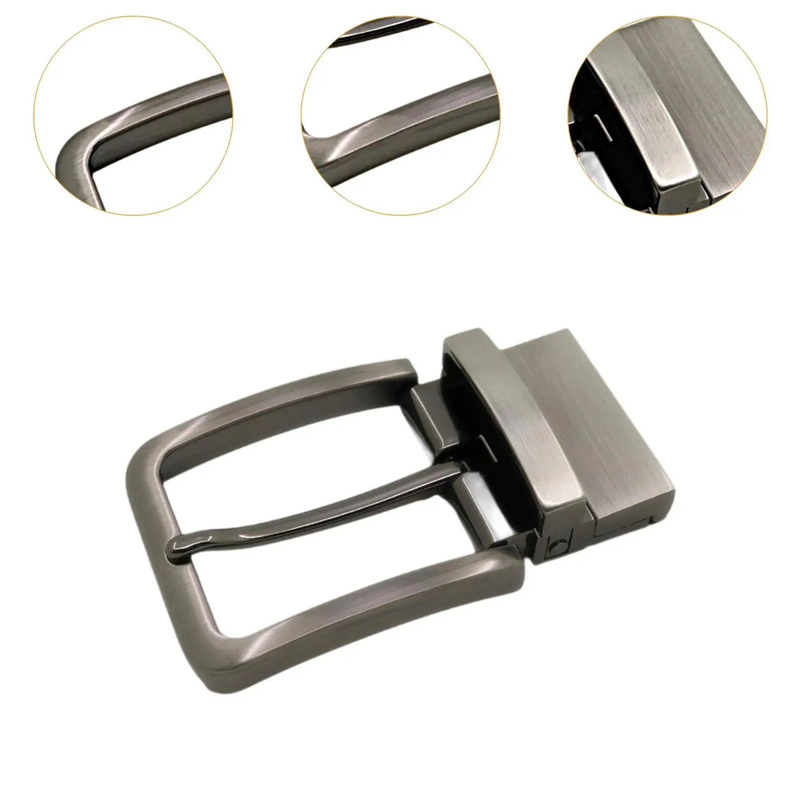 مشبك حزام معدني فاخر لإكسسوارات الحزام الجلدي وإبزيم ذو شوكة واحدة #5