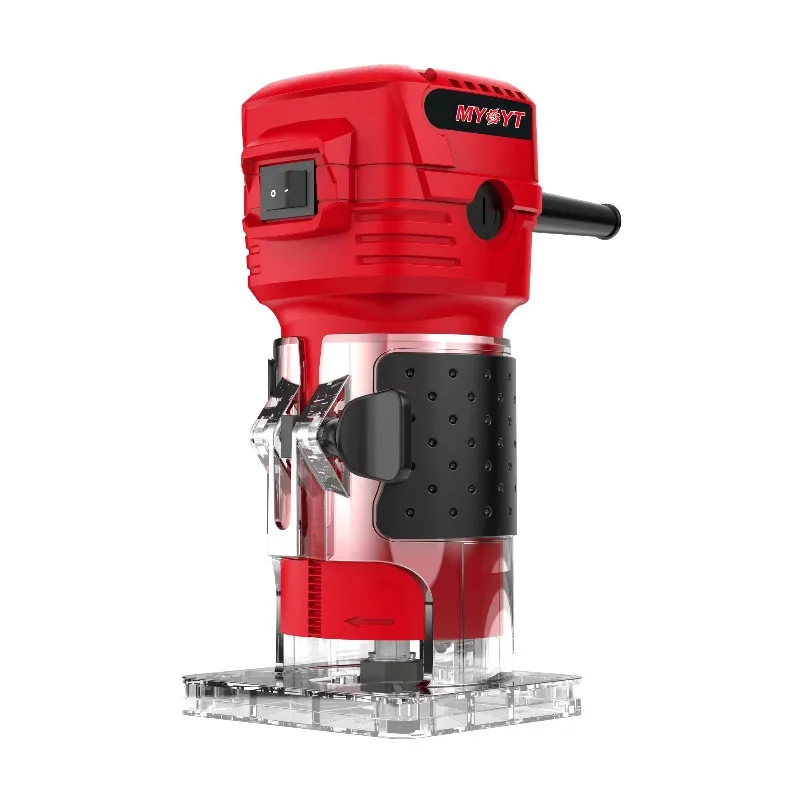 

Variable speed electric trimmer 550W with L and Y guides for multifunctional woodworking and engraving