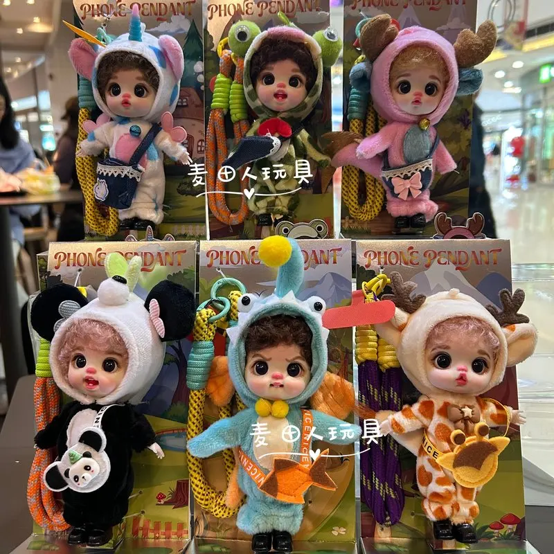 Luolifen Bjd Doll Phone Lanyard Pendant Detachable Dress Up Doll Bag Charm Keychain Hanging Ornament For Bag Decoration
